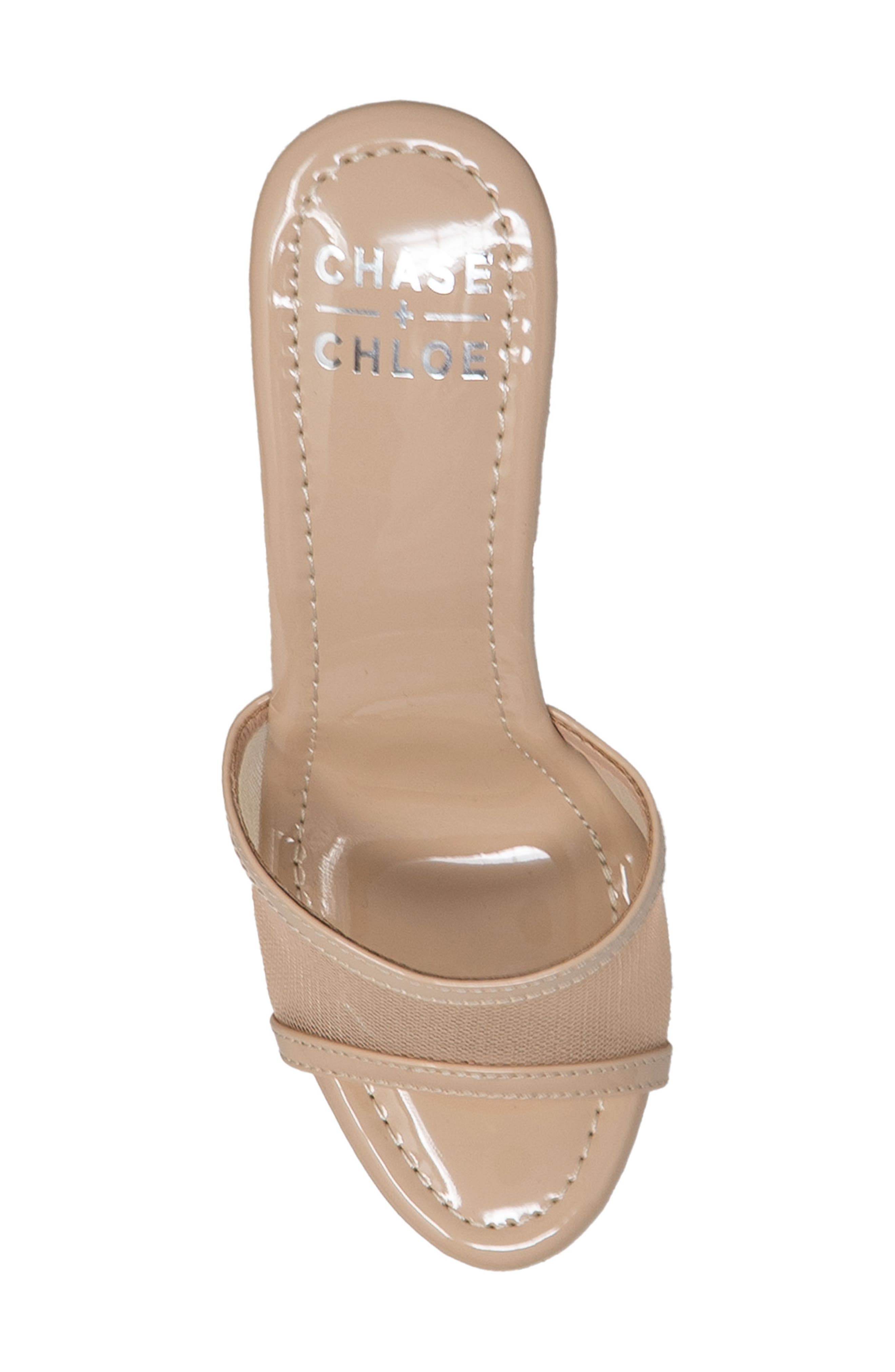 Mesh Strap Platform Sandal, Alternate, color, BEIGE