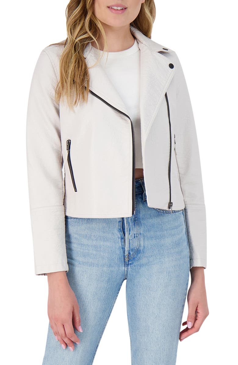 BB Dakota by Steve Madden BB Dakota London Calling Faux Leather Moto Jacket, Main, color,