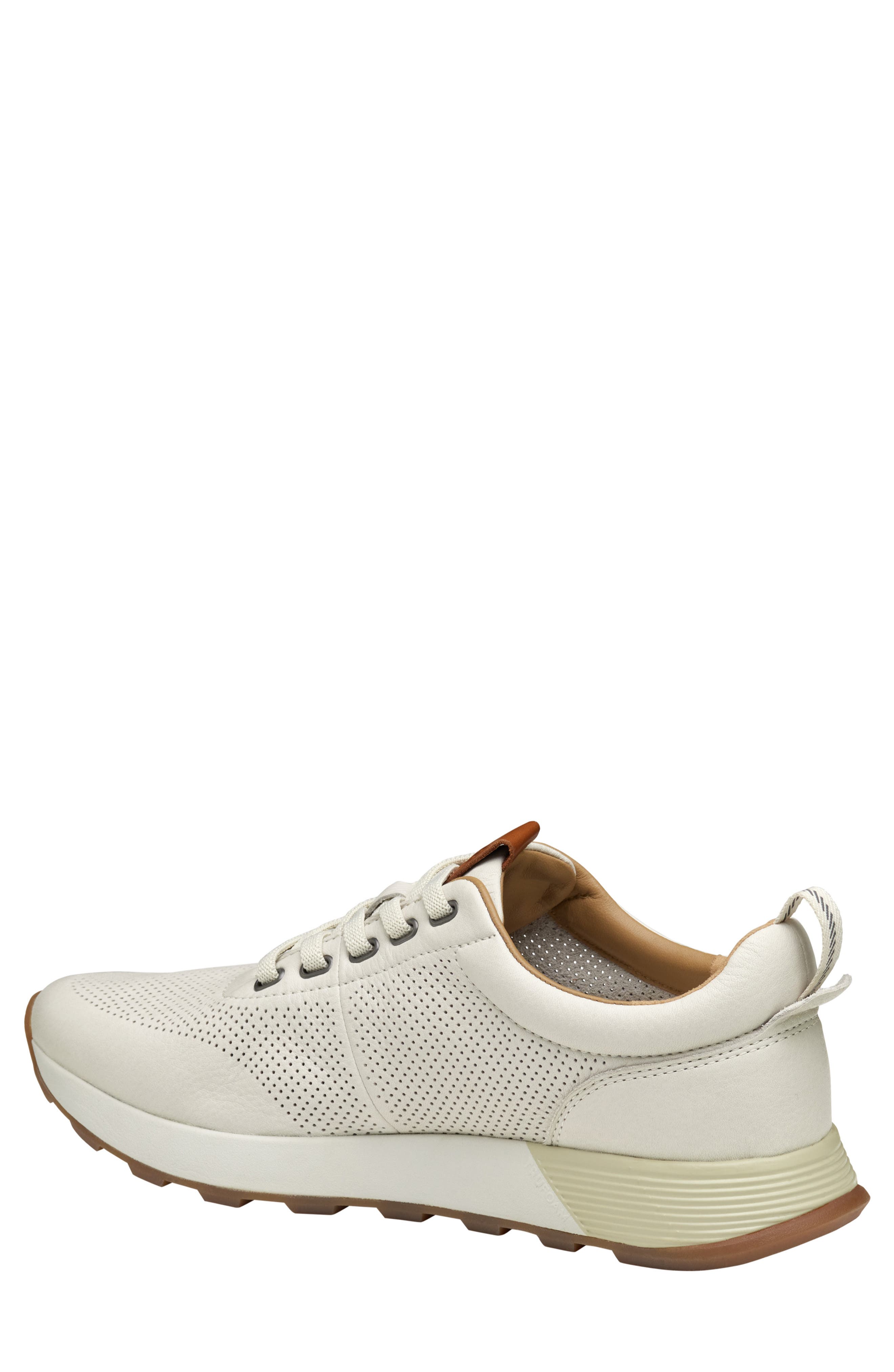Kinnon Jogger Sneaker, Alternate, color, WHITE FULL GRAIN