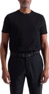 Bugatchi Geo Textured Cotton T-Shirt