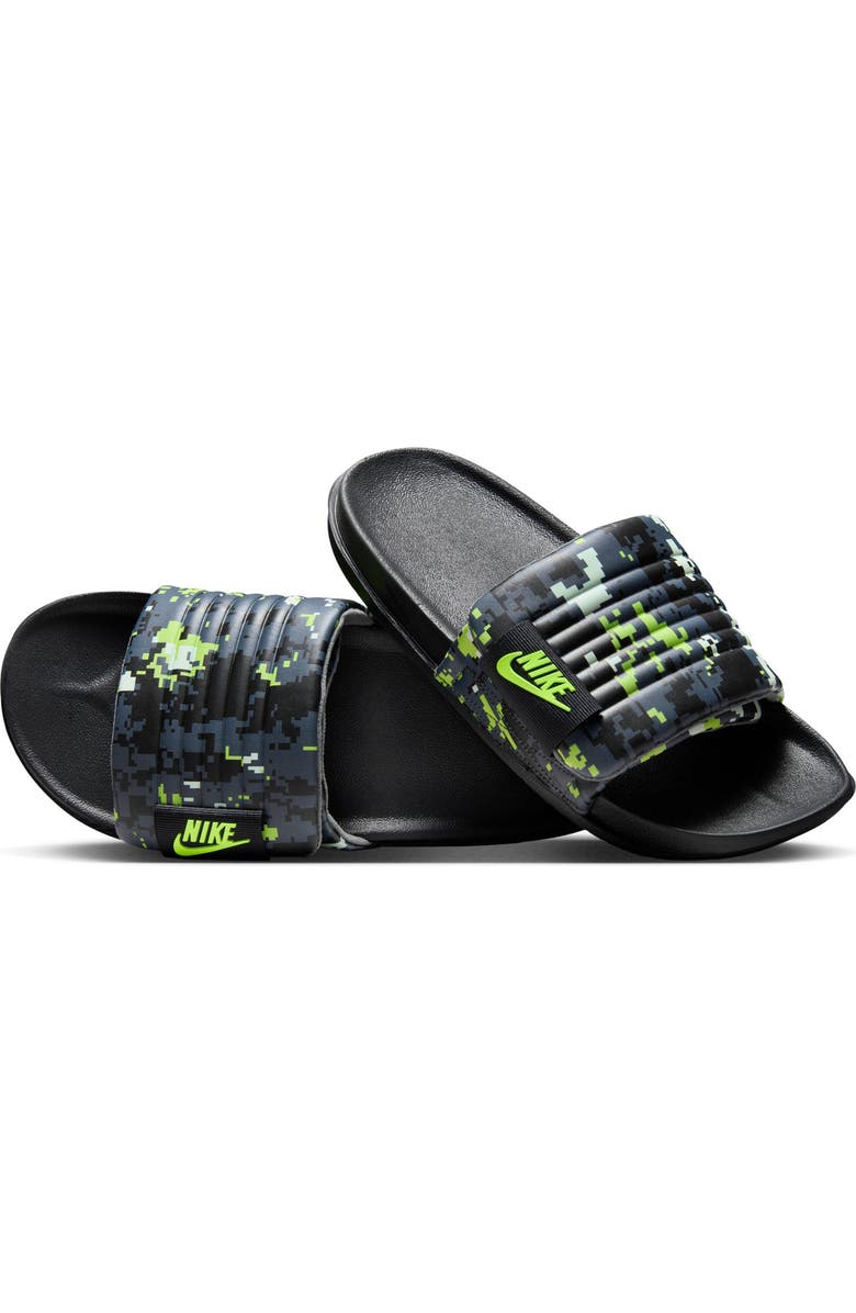 Nike Offcourt Sport Slide, Alternate, color, Black/ Volt
