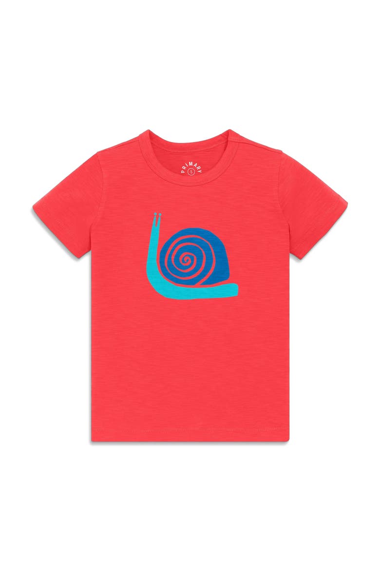 Kids Snail Tee, Main, color, Strawberry Snail