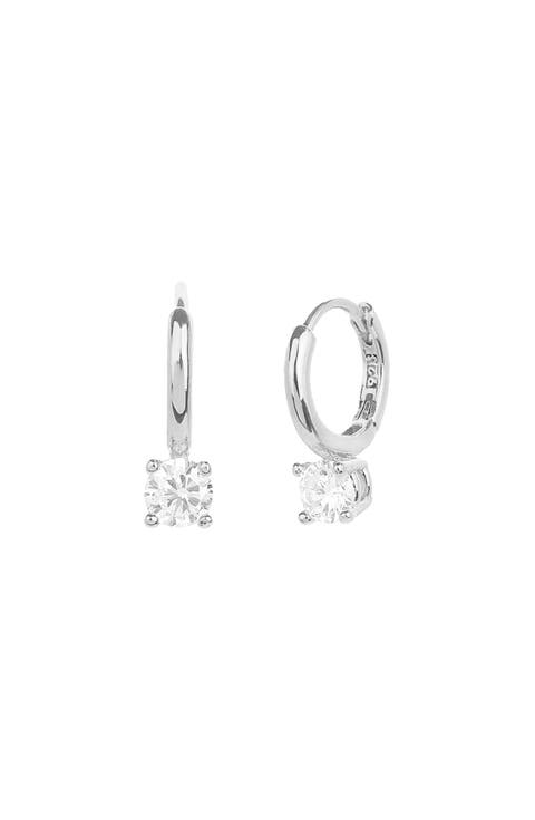 Sterling Silver 18k Gold Plated Anastasia Huggies Delicate Minimal