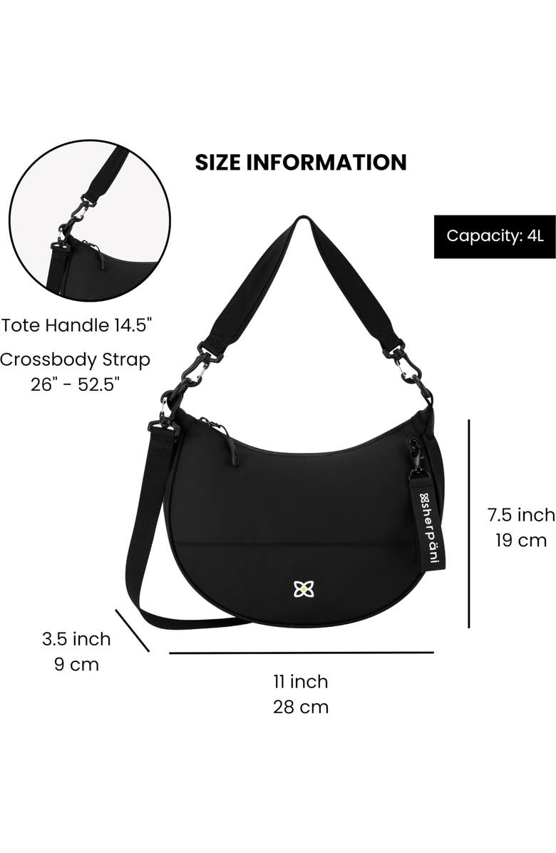 Sherpani Mina Medium Nylon Crescent Bag, Alternate, color,