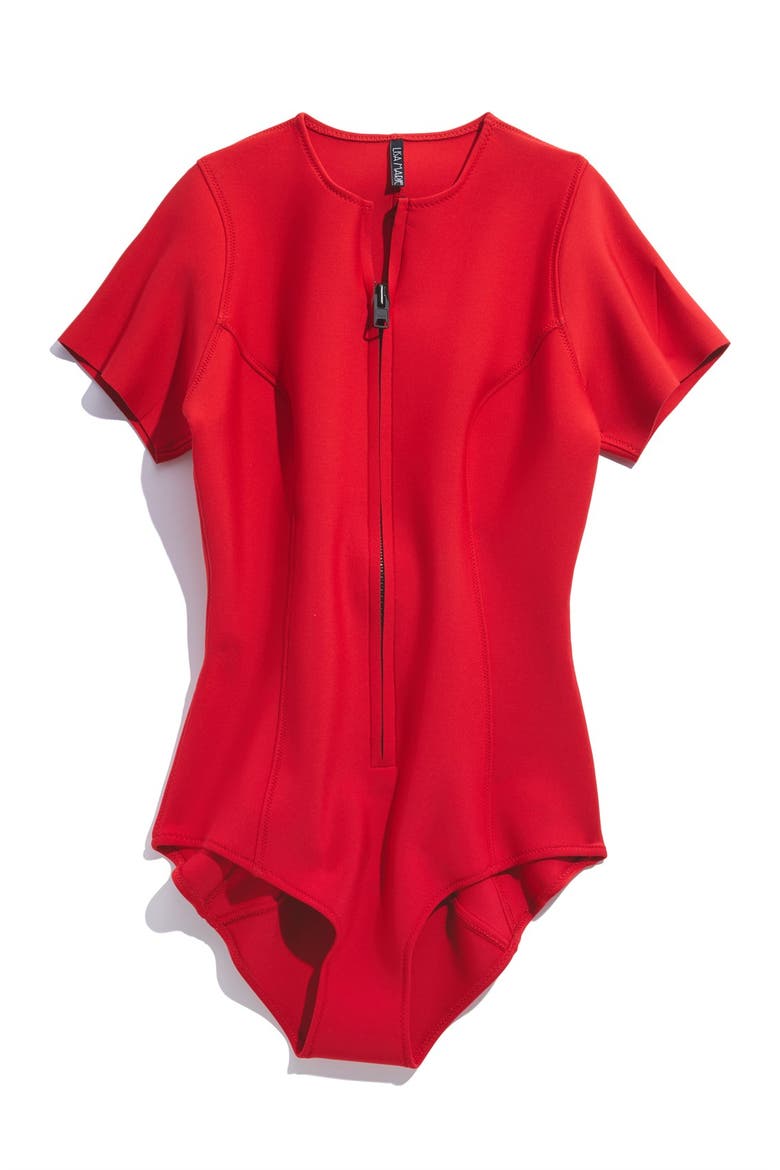 'Farrah' Maillot, Alternate, color, RED NEO