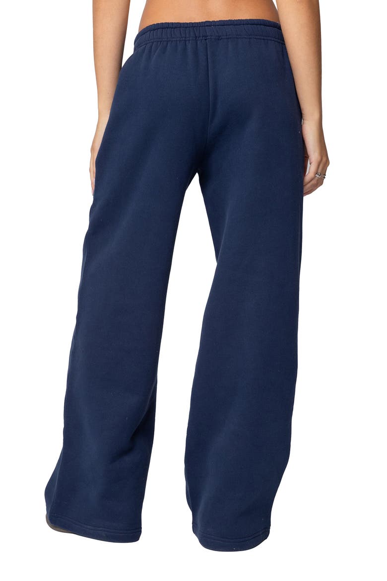 Get Edikted Relaxed Fit Cotton Blend Sweatpants, Alternate, color, NAVY