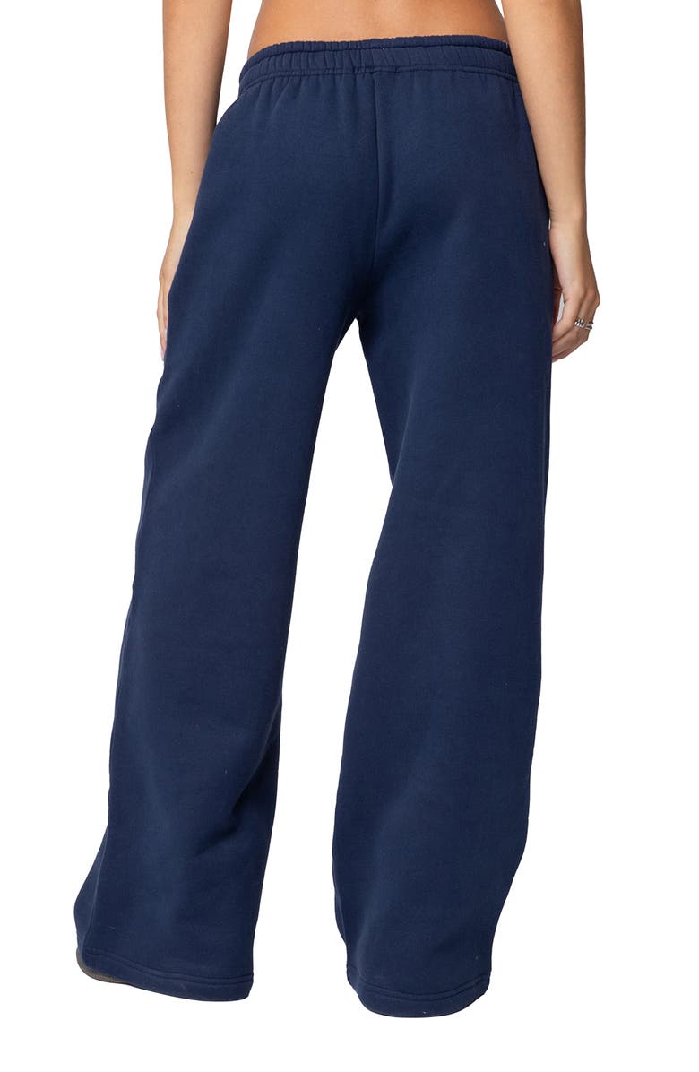 EDIKTED Get Edikted Relaxed Fit Cotton Blend Sweatpants, Alternate, color, Navy
