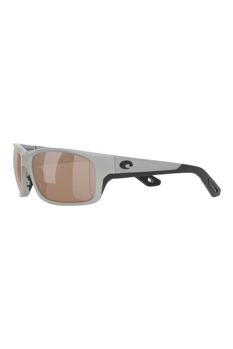 Jose Pro 62mm Polarized Oversize Rectangular Sunglasses, Alternate, color, COPPER