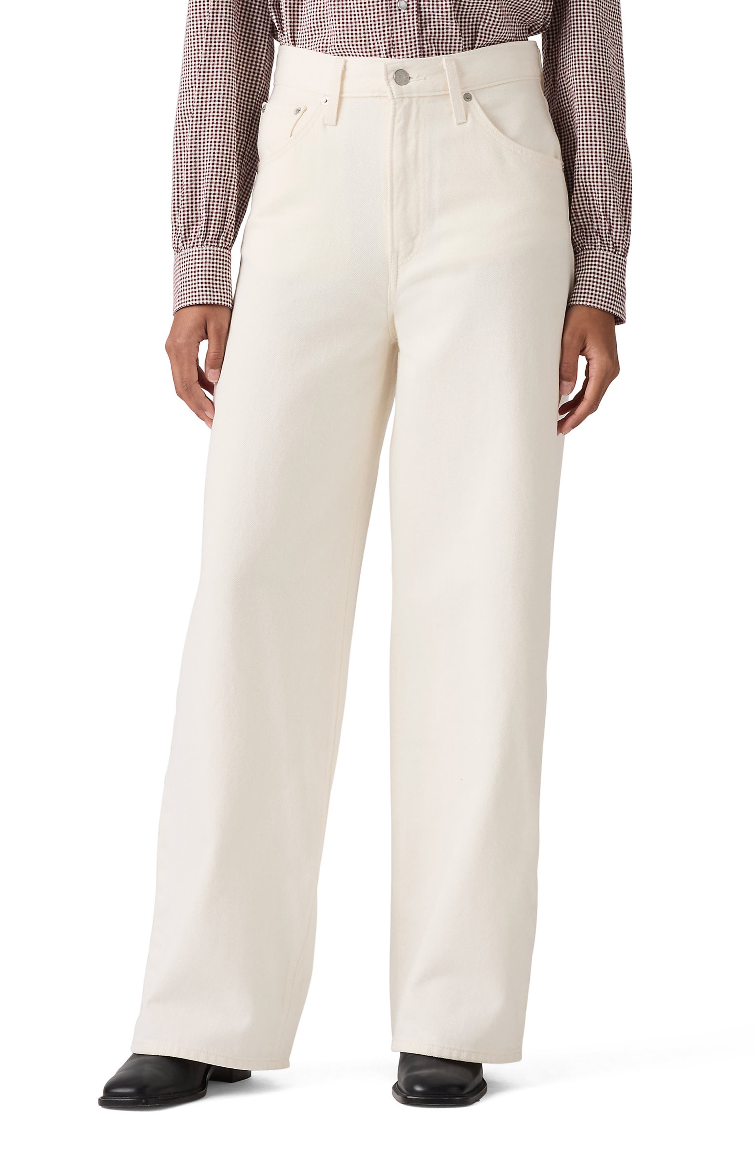 Levi's Cinch High Waist Baggy Wide Leg Jeans