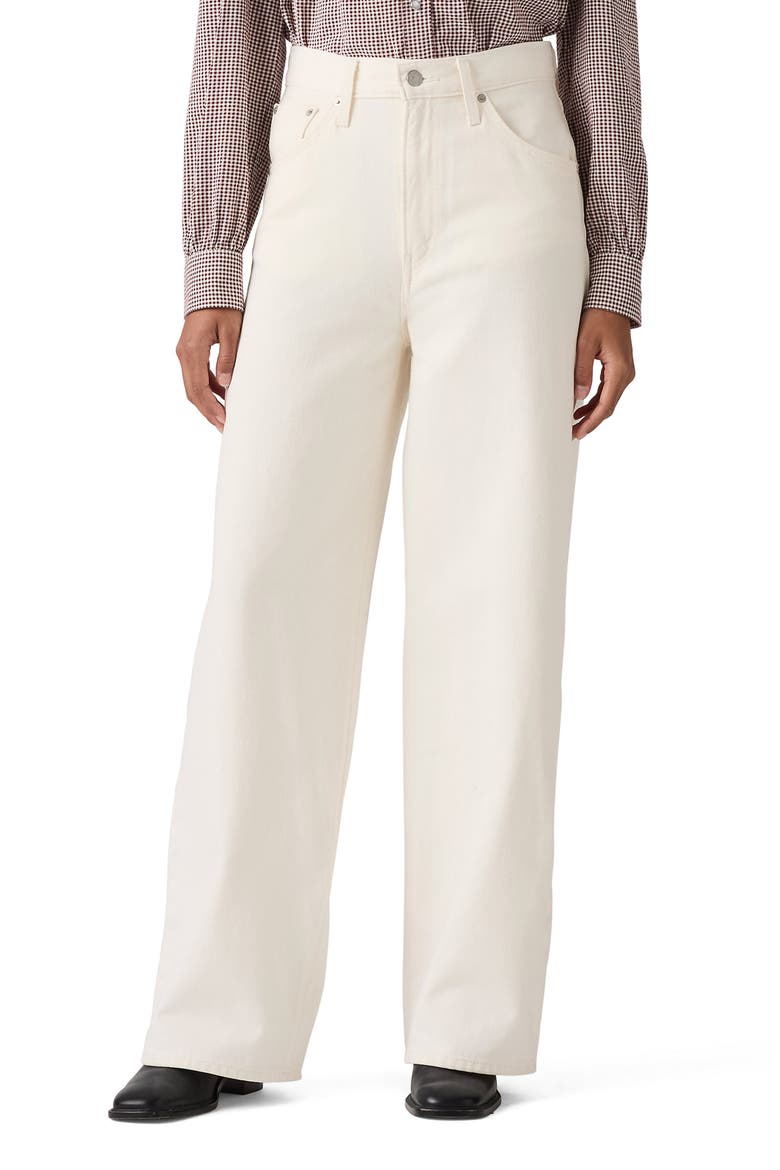 Cinch High Waist Baggy Wide Leg Jeans, Main, color, BLANK IMPACT