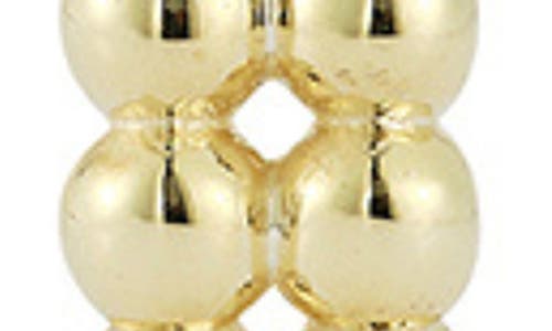 Chloe & Madison Chloe And Madison Beaded Hoop Earrings In Gold