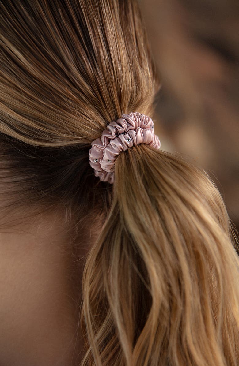 slip Manhattan Pure Silk Skinny Scrunchie Set, Alternate, color,