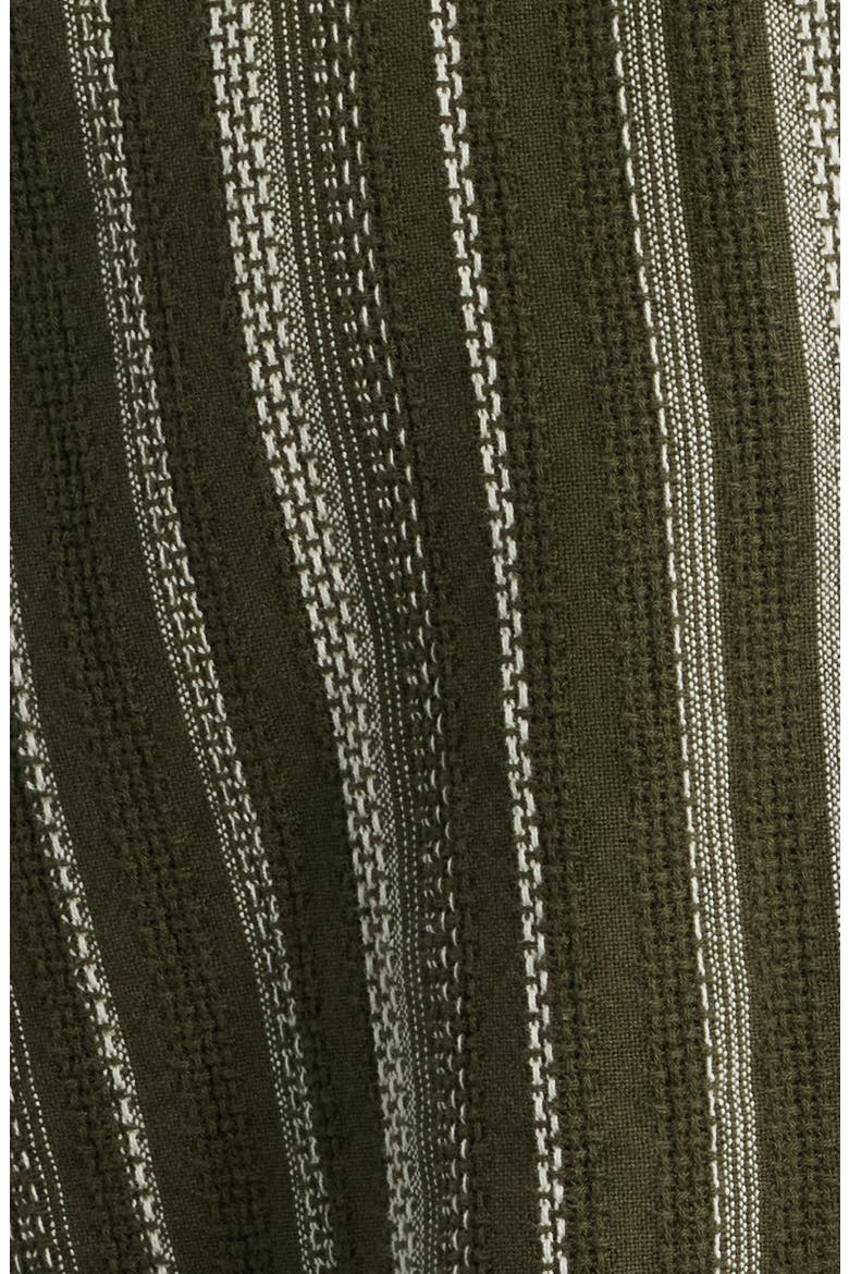 Hugh Stripe Camp Shirt, Alternate, color, DARK SAGE MULTI