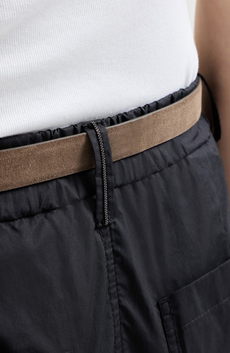 Brunello Cucinelli Five-pocket Track trousers, Alternate, color, Black