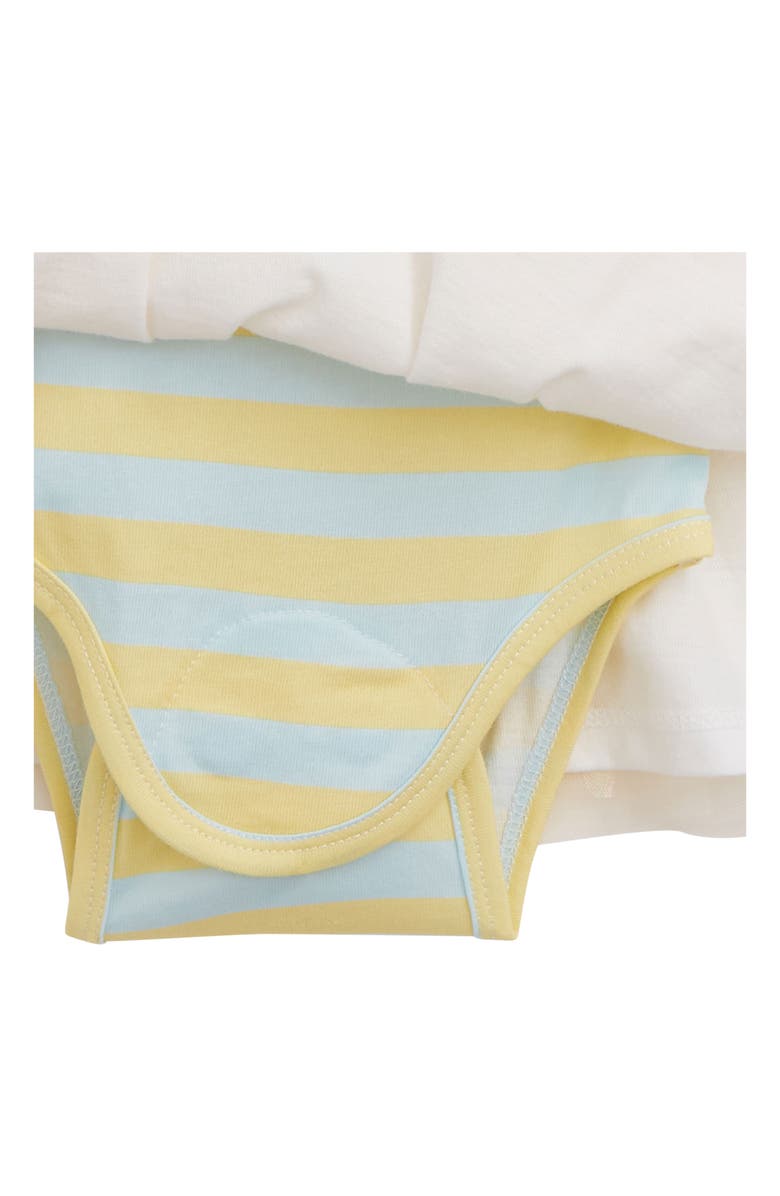 Magnetic Me Lemon Cream Strap Flutter Sleeve Dress, Alternate, color, 