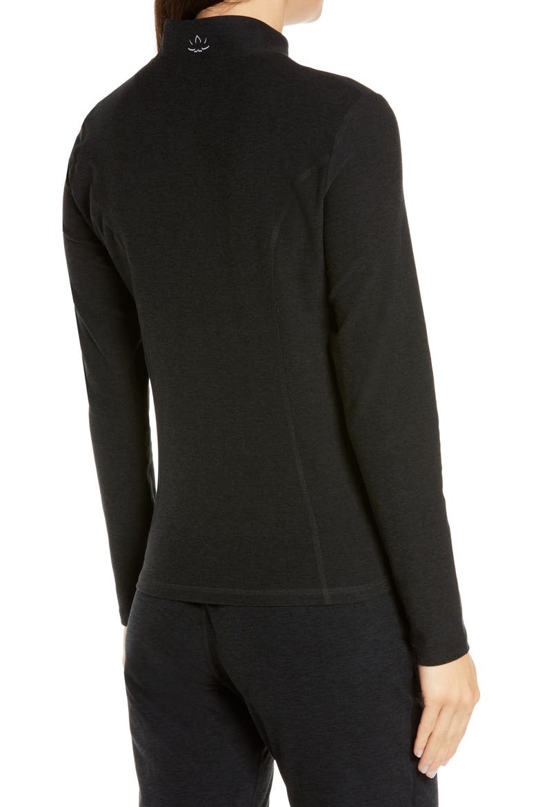 On the Go Mock Neck Jacket, Alternate, color, DARKEST NIGHT