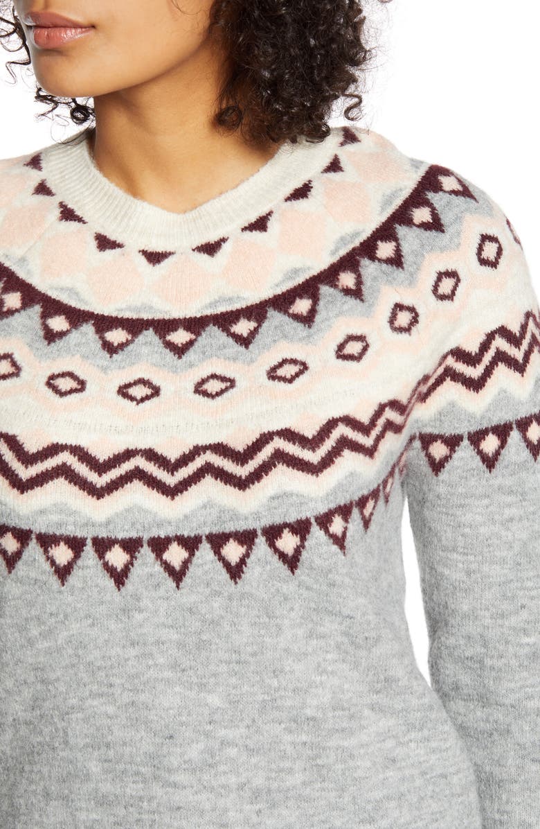 Halogen<sup>®</sup> x Atlantic-Pacific Fair Isle Sweater, Alternate, color,
