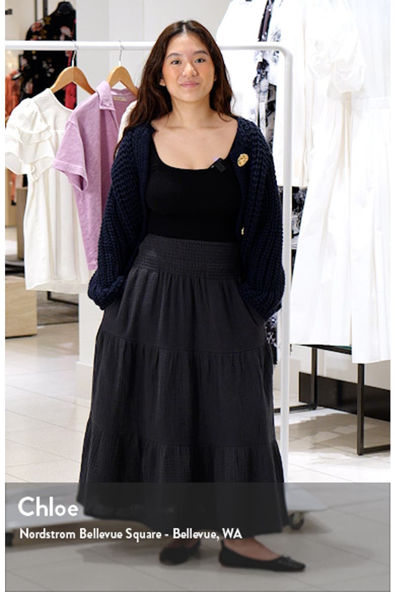 Corinne Double Cloth Maxi Skirt video