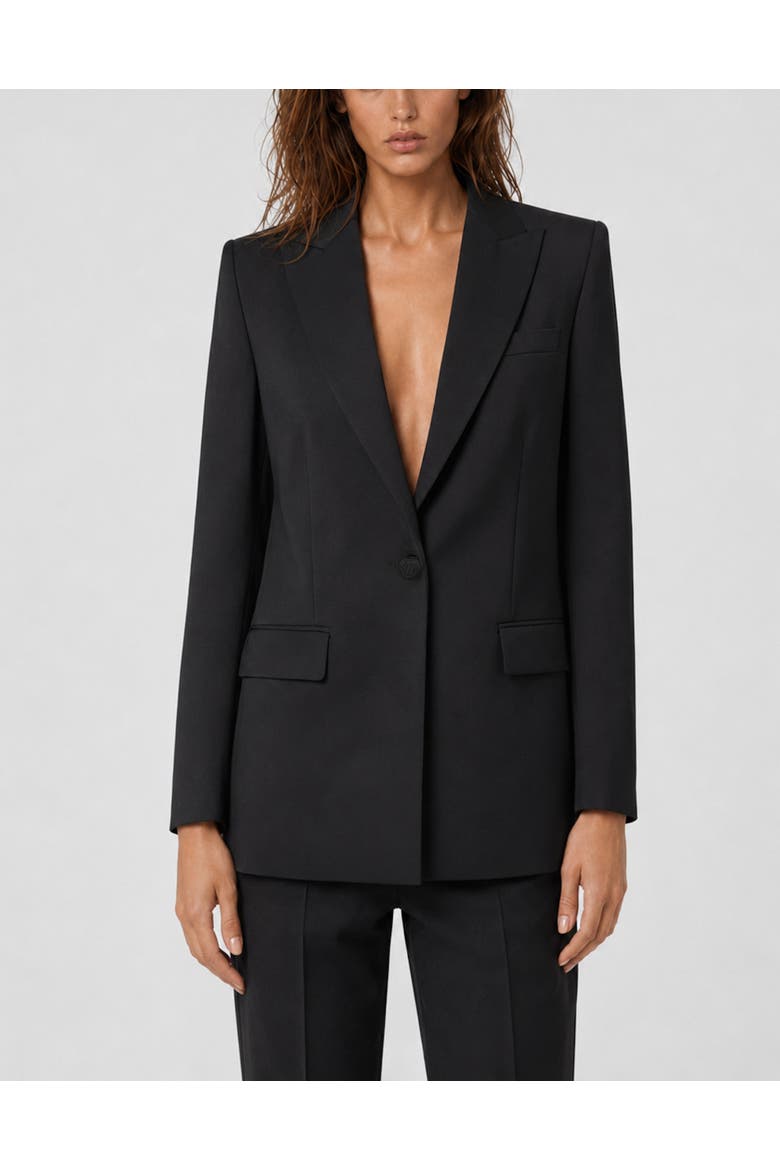 Boyfriend's Fit Blazer Baroque Skull Women, Main, color, black
