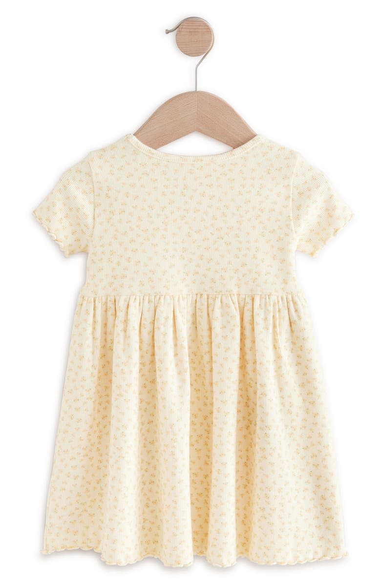 NEXT Kids' Floral Rib Dress, Alternate, color, Pink