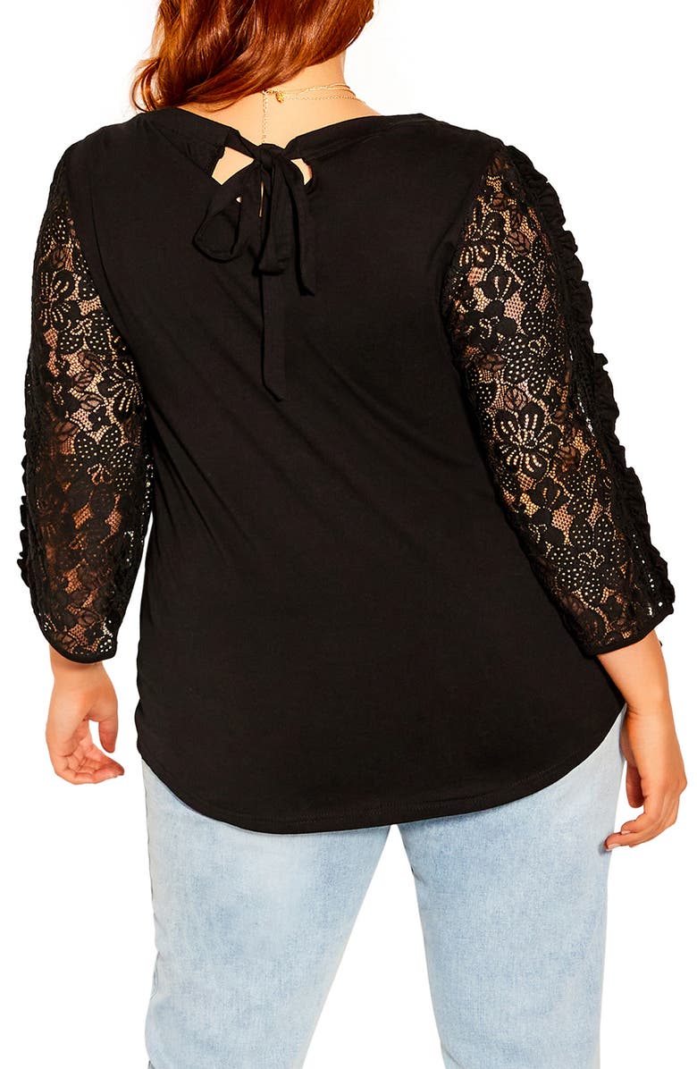 City Chic Soft Bay Cotton Top, Alternate, color,