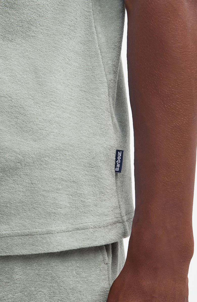 Barbour Cowes Terry Polo, Alternate, color, Forest Fog