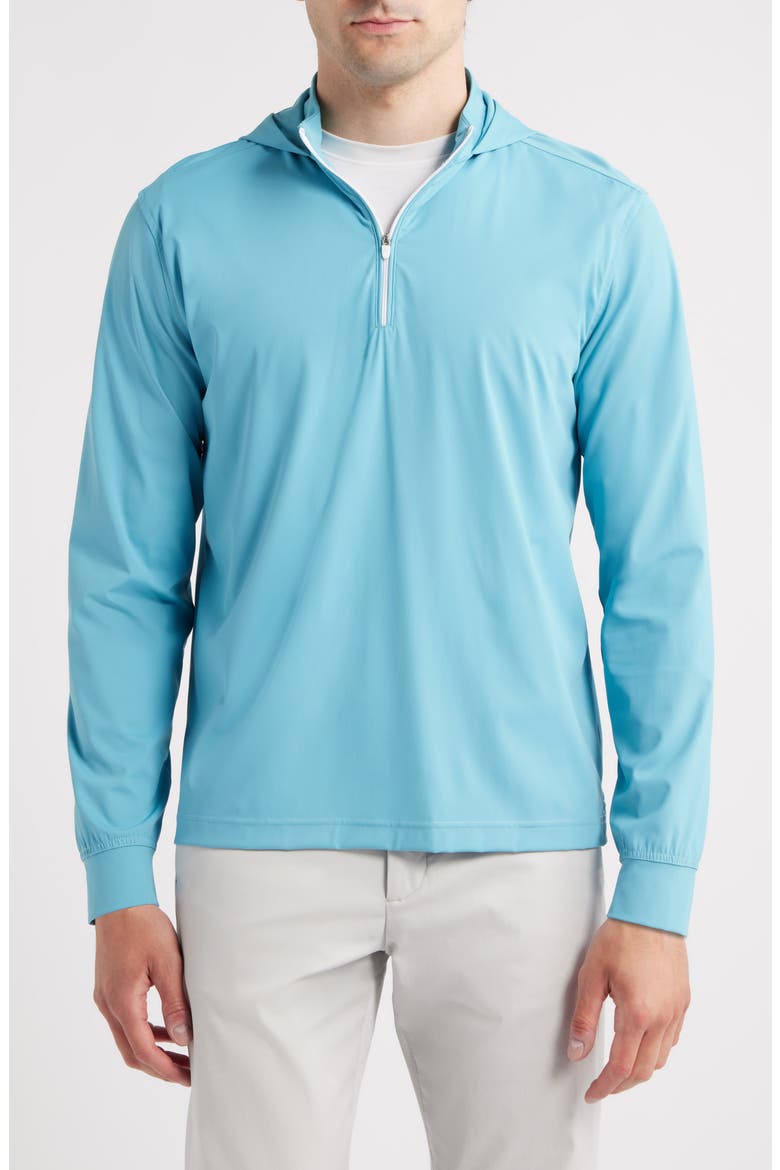 Robby Performance Quarter Zip Hoodie, Main, color, HAZE