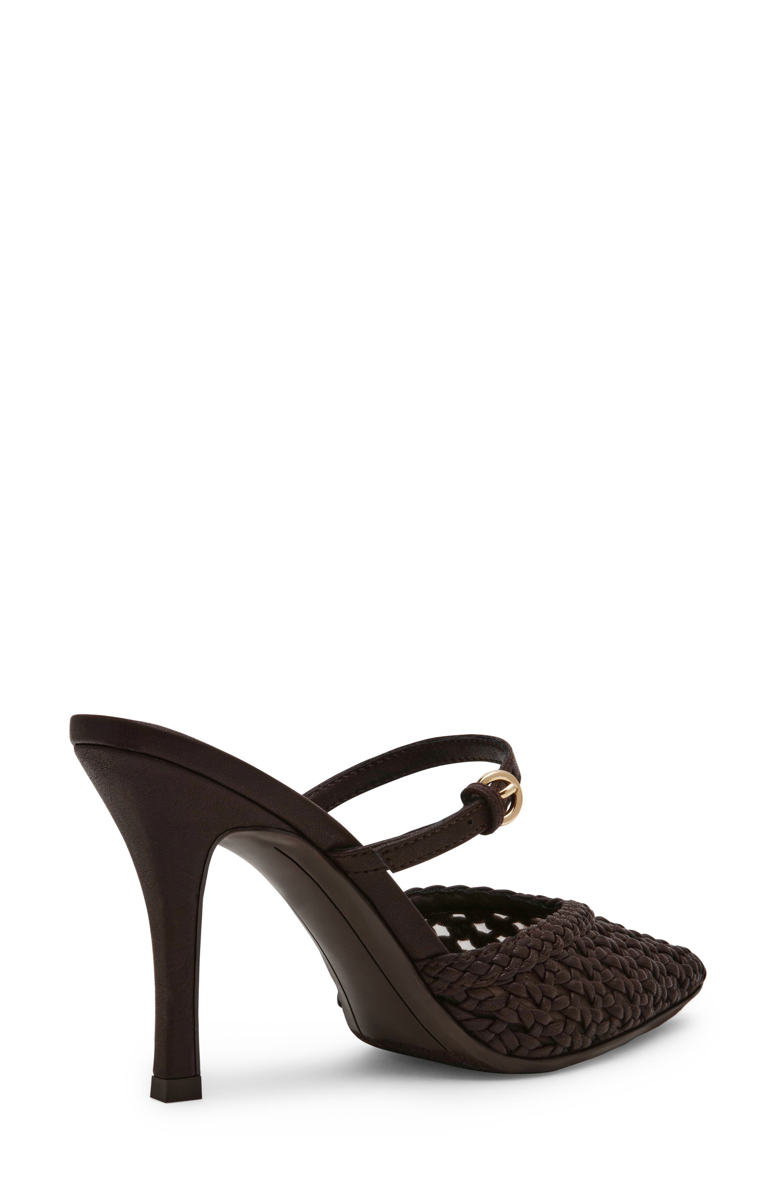 Geanie Pointed Toe Mule, Alternate, color, BROWN