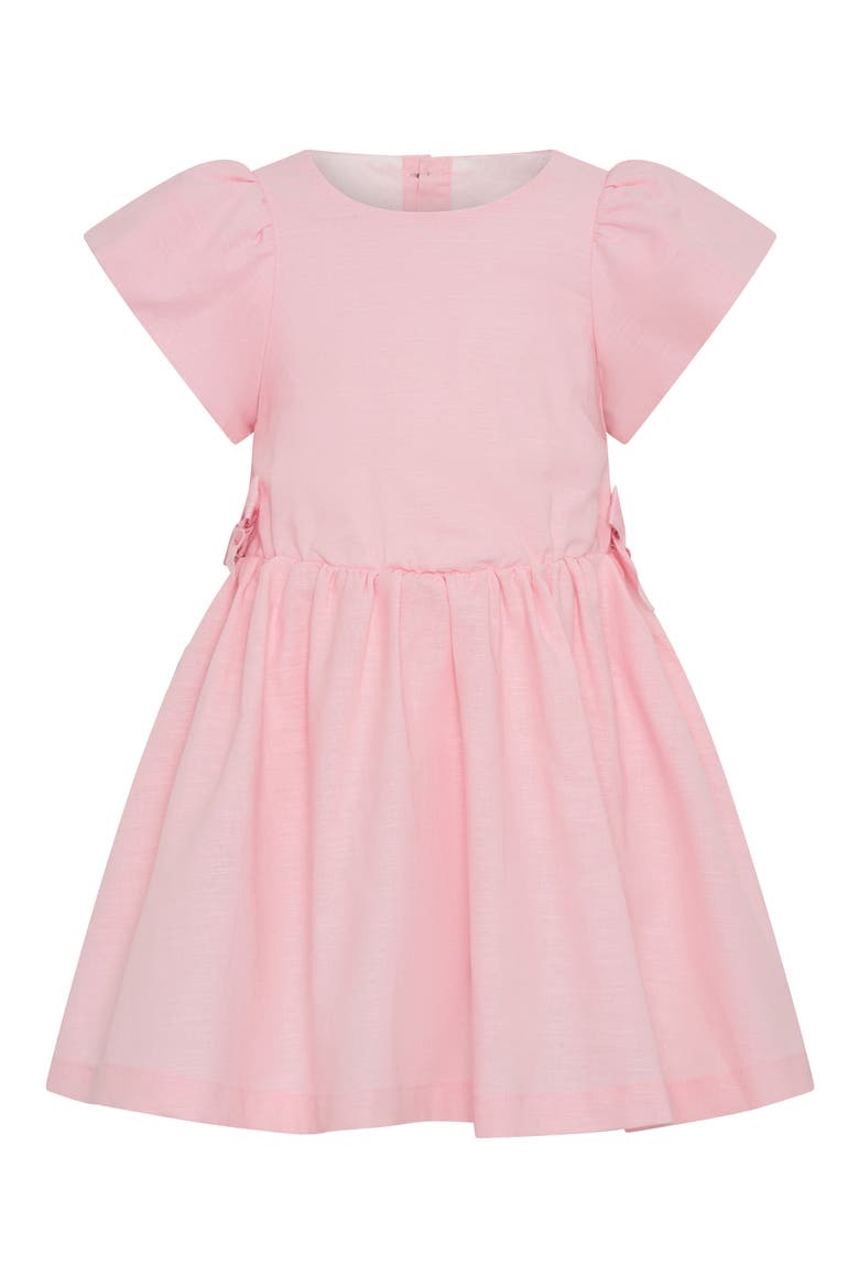 Puff Sleeve Party Dress, Main, color, PINK
