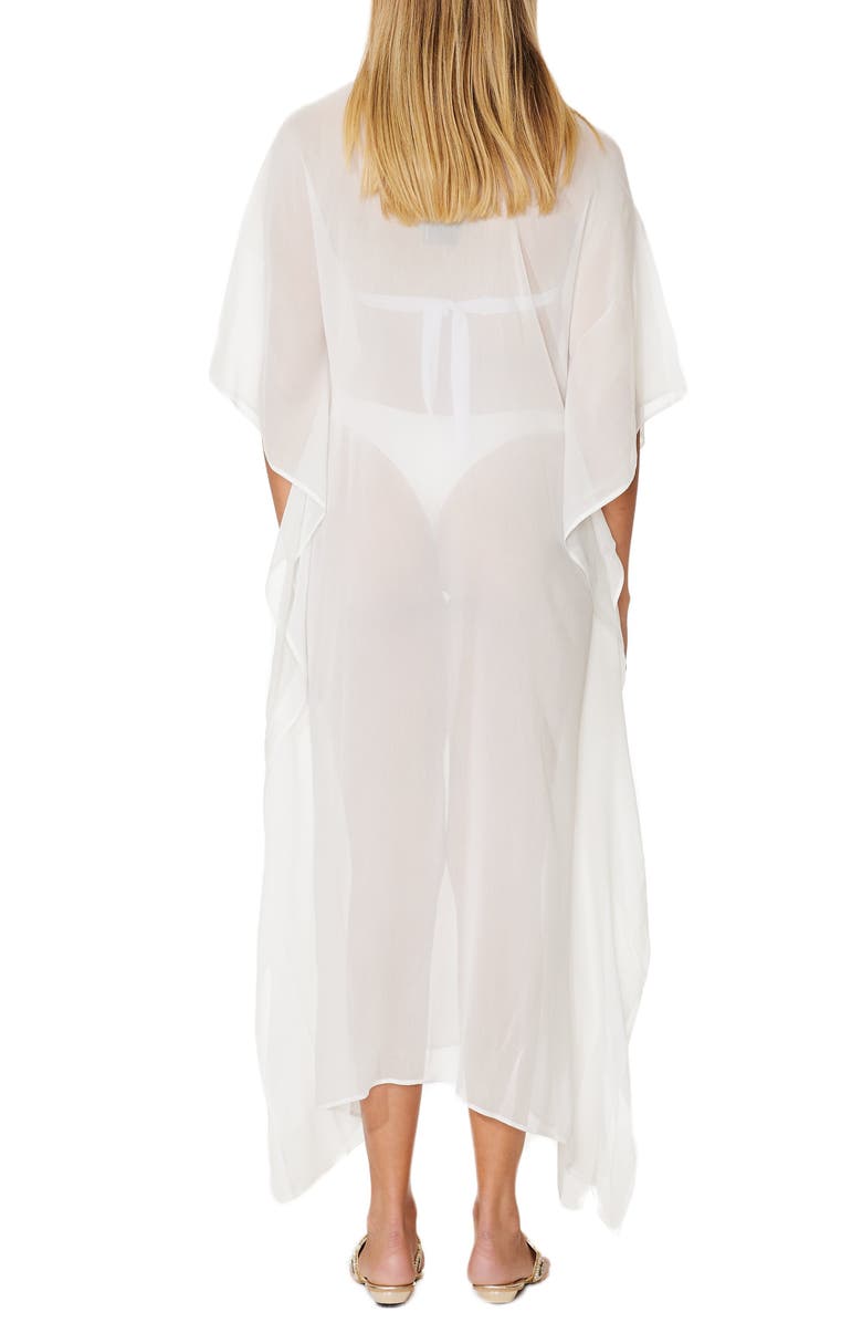 RANEES Goddess Beaded Cover-Up Caftan, Alternate, color, White