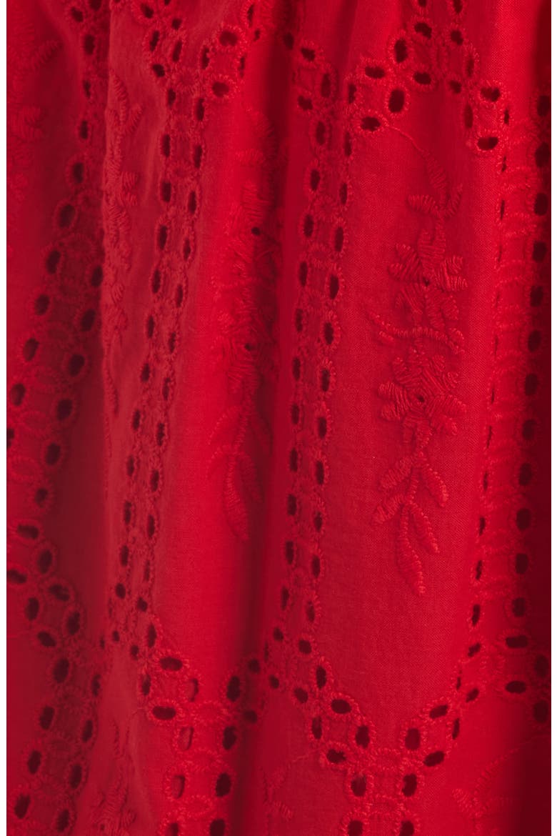 The Azalea Smocked Top, Alternate, color, RED