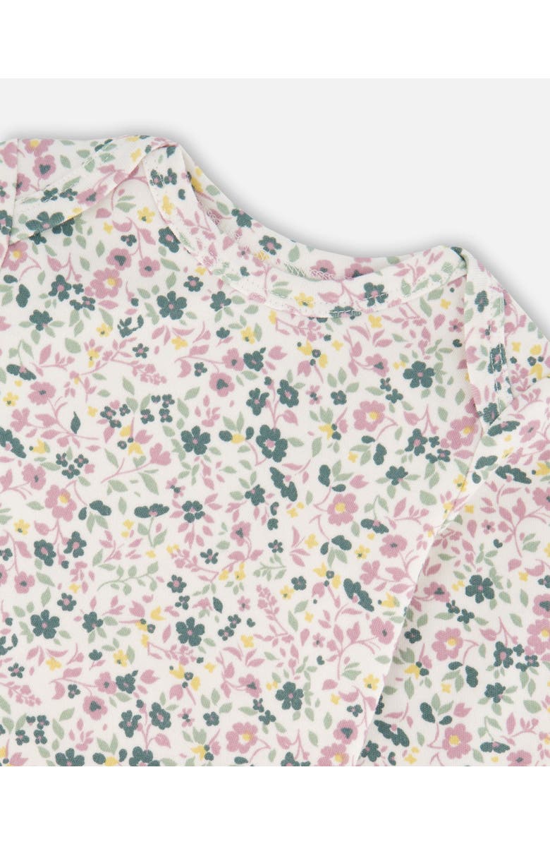 Deux par Deux Organic Cotton Bodysuit and Sleeveless Overalls Set, Alternate, color, Jade Green