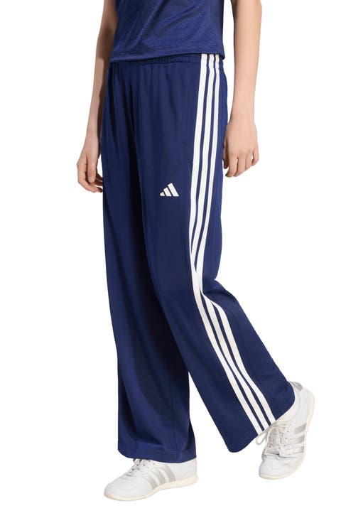 High Rise Wide Leg Track Pants