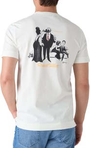 Robert Talbott Stretch Jersey Graphic Dean Tee