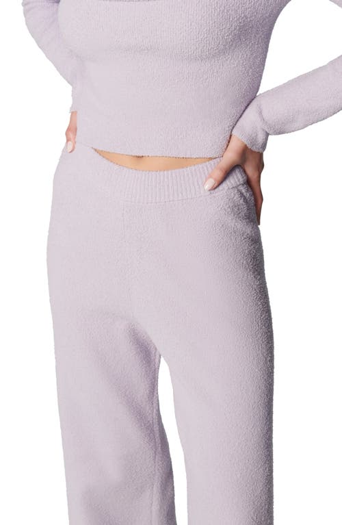 Florence By Mills Lounge Wide Leg Sweater Pant In Soft Millie Lavender