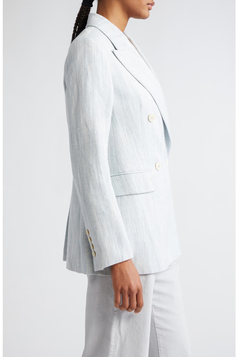 Textured Linen Blend Blazer, Alternate, color, BABY BLUE
