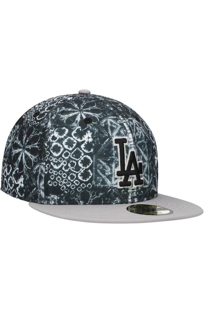 New Era Men's New Era Black Los Angeles Dodgers Sands 59FIFTY Fitted Hat, Alternate, color, Black