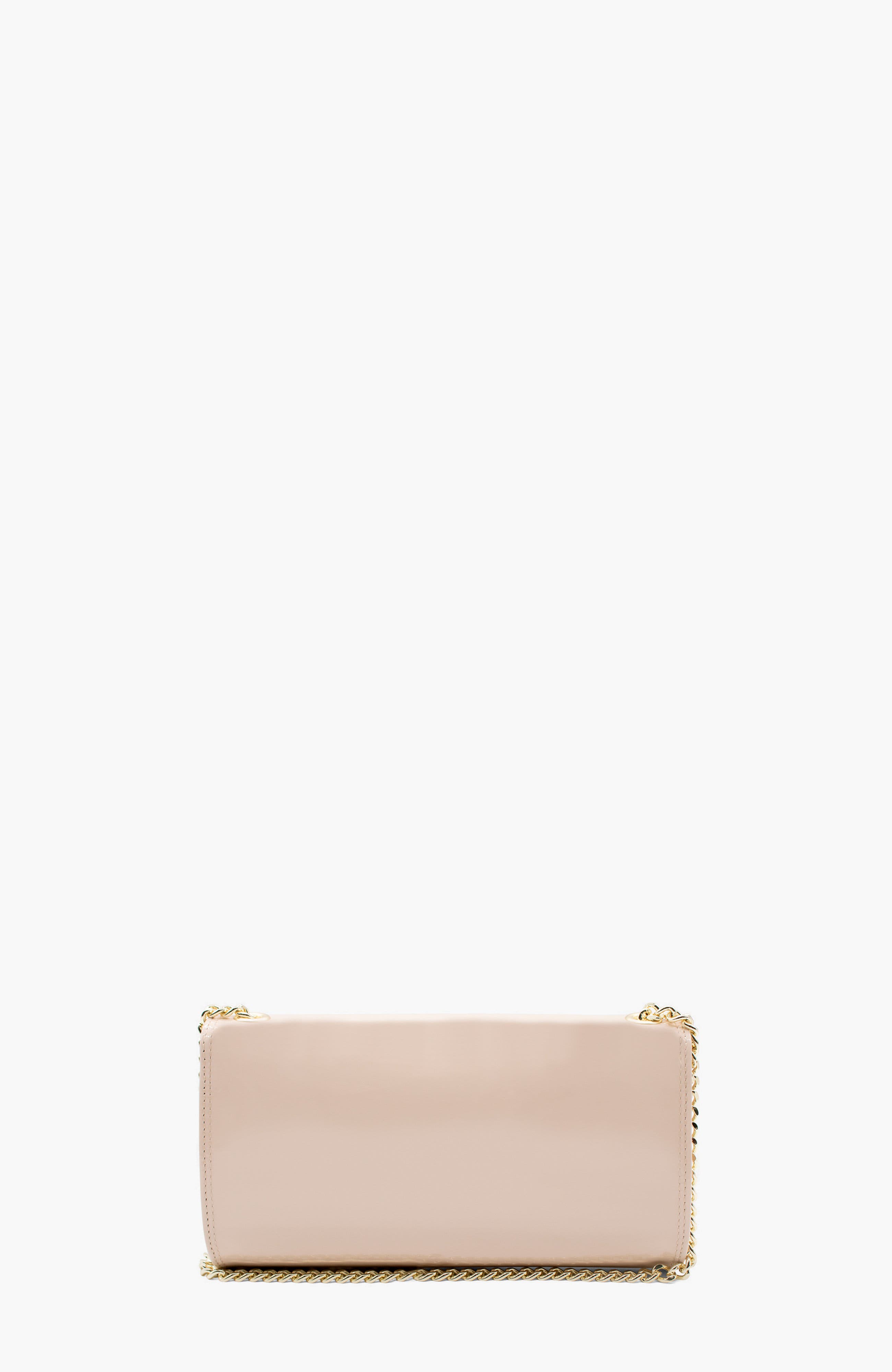 All In 496 Patent Leather Clutch Shoulder Bag, Alternate, color, Beige