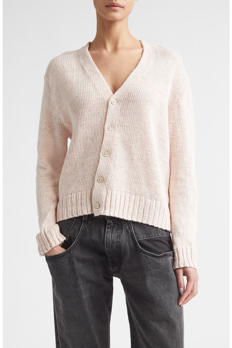 Gardening Hemp Cardigan, Main, color, PALE PINK