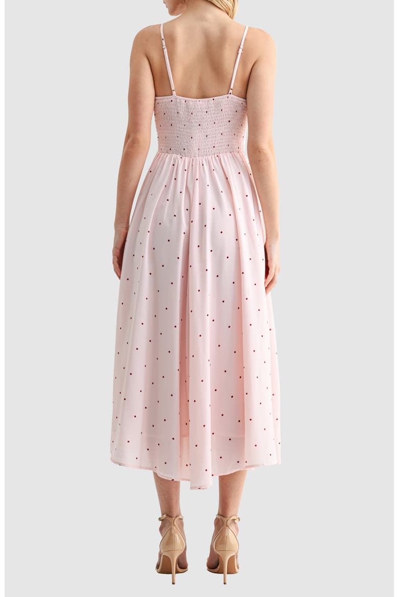 Corset Detail Sleeveless Midi Dress, Alternate, color, BLUSH BURGUNDY