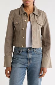 Hudson Jeans Cuffed Cropped Utility Jacket