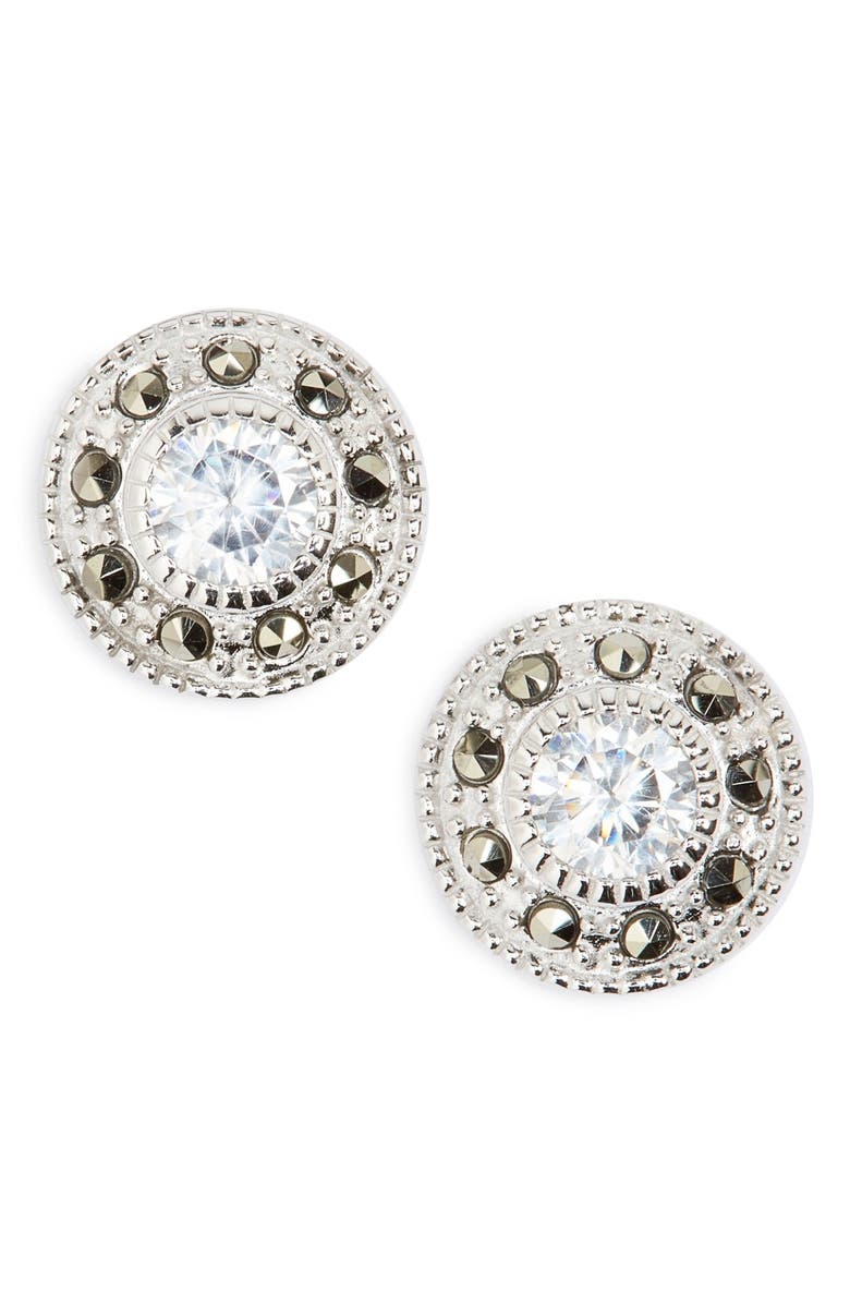 Judith Jack Pavé Stud Earrings, Main, color, 