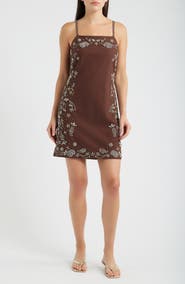 Elie Tahari The Willow Beaded Minidress
