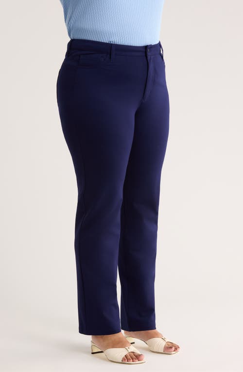 Jones New York Lexington Straight Leg Pants In Black