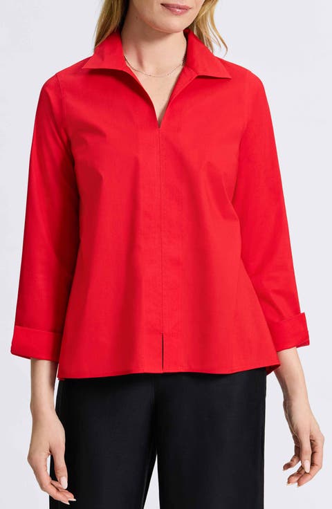 Agnes Split Cuff Popover Blouse