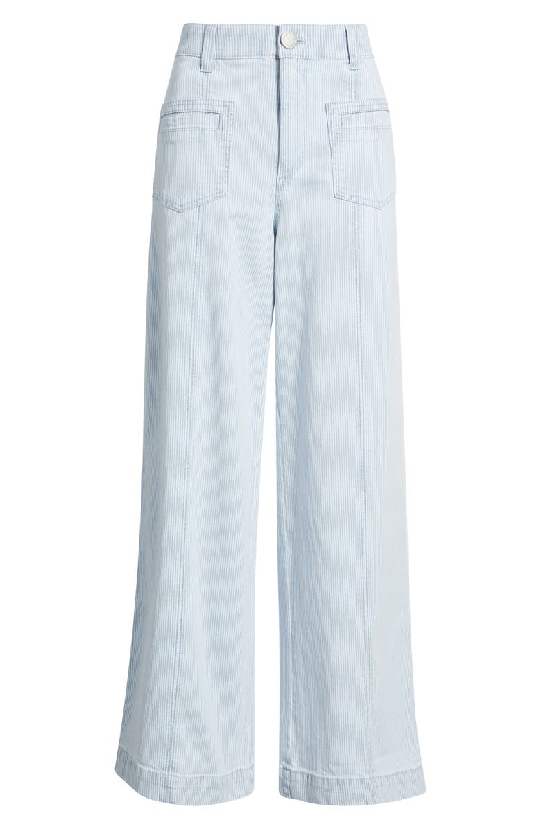 Wit 
Wisdom Skyrise Stripe Patch Pocket Wide Leg Pants, Alternate, color, Powder Blue