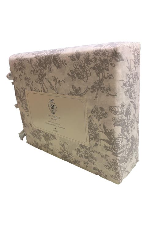 Clarimont House Floral 300 Thread Count Cotton Sateen Sheet Set
