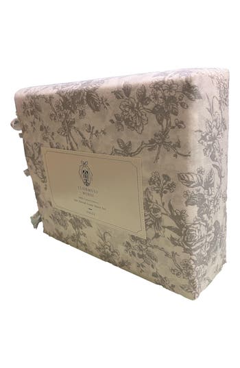 Artisan 34 Clarimont House Floral 300 Thread Count Cotton Sateen Sheet Set