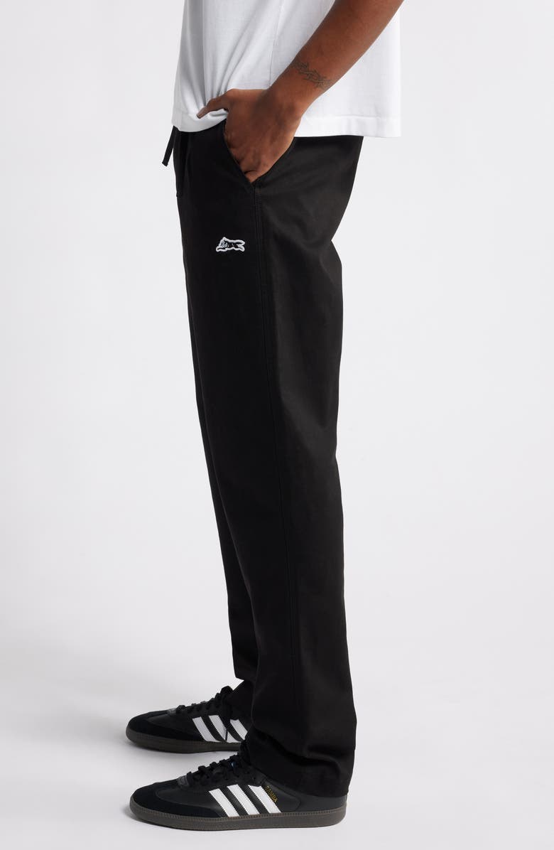 ICECREAM Prep Flat Front Twill Drawstring Pants, Alternate, color, Black