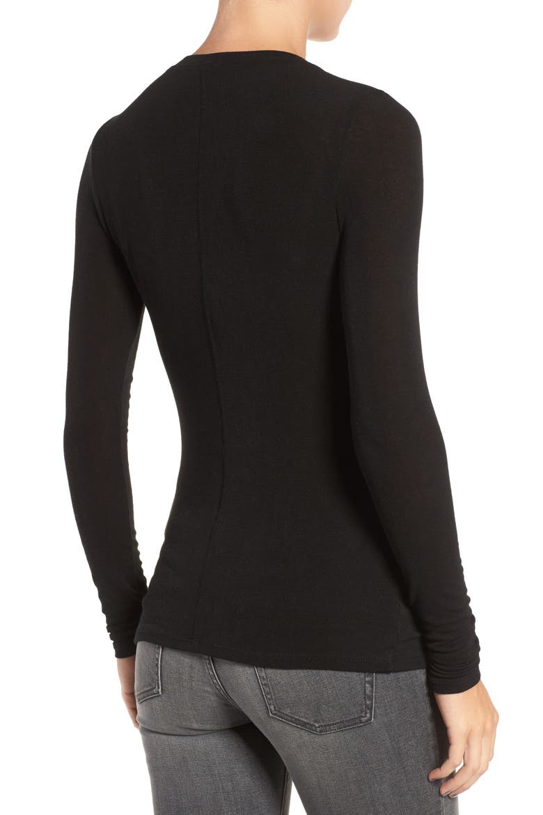 Sheer Tee, Alternate, color, BLACK